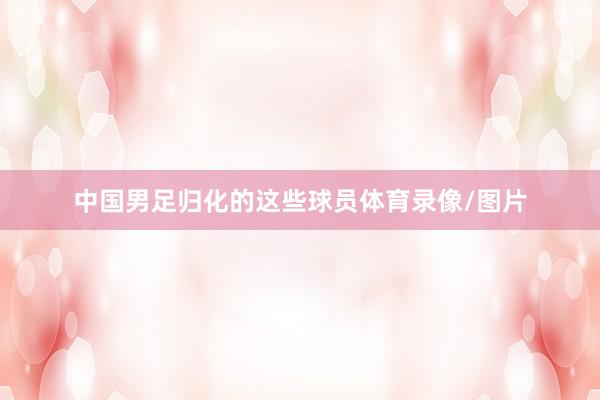 中国男足归化的这些球员体育录像/图片