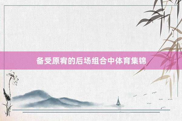 备受原宥的后场组合中体育集锦